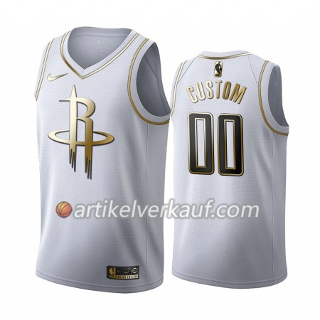NBA Houston Rockets Trikot Nike 2019-2020 Weiß Golden Edition Personalisierung Swingman - Herren